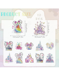 Transferencias de Calor RiVolTa Mouse Castle - 12 Hojas 18x18cm 2