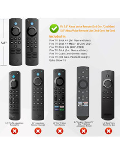 Funda de Silicona Antideslizante Fintie para Control Remoto Fire TV 2