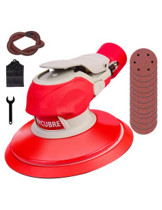 Lijadora Neumática RYCUBRE 6" con Aspiradora y Accesorios