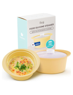 Vaporera de Silicona Amarilla 20oz SHINSUNG para Microondas