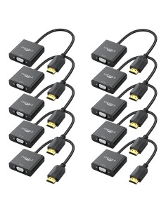 Adaptador HDMI a VGA UV-CABLE 10 Unidades 1080p Full HD