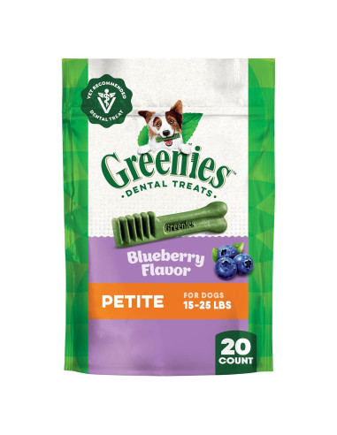 Golosinas Dentales Greenies para Perros 340g Sabor Arándano