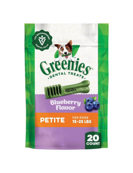 Golosinas Dentales Greenies para Perros 340g Sabor Arándano