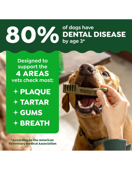 Golosinas Dentales Greenies para Perros 340g Sabor Arándano