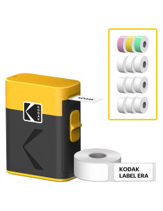 Etiquetadora KODAK ERA Bluetooth + 1 Rollo Adhesivo + 12 Rollos