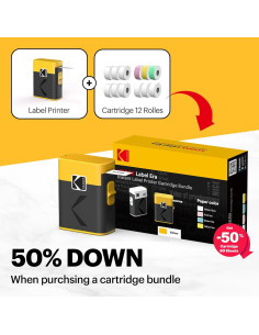 Etiquetadora KODAK ERA Bluetooth + 1 Rollo Adhesivo + 12 Rollos 2