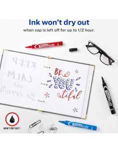 Marcadores Permanentes Avery Marks-A-Lot, 4 Colores, Punta Cincel 2