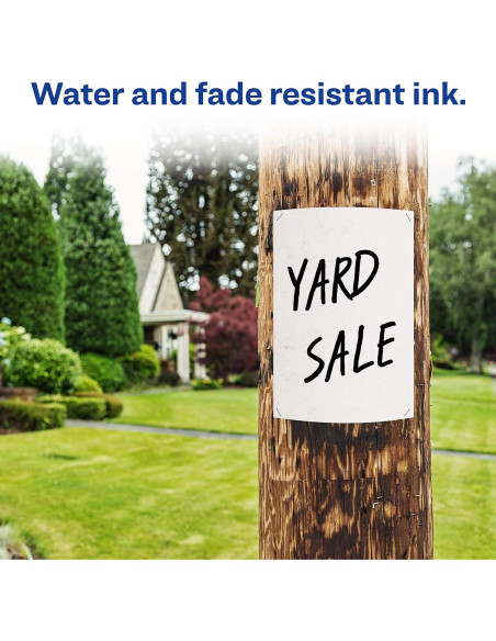 Marcadores Permanentes Avery Marks-A-Lot, 4 Colores, Punta Cincel