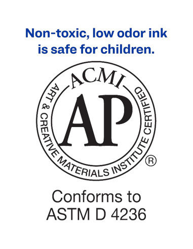 Marcadores Permanentes Avery Marks-A-Lot, 4 Colores, Punta Cincel