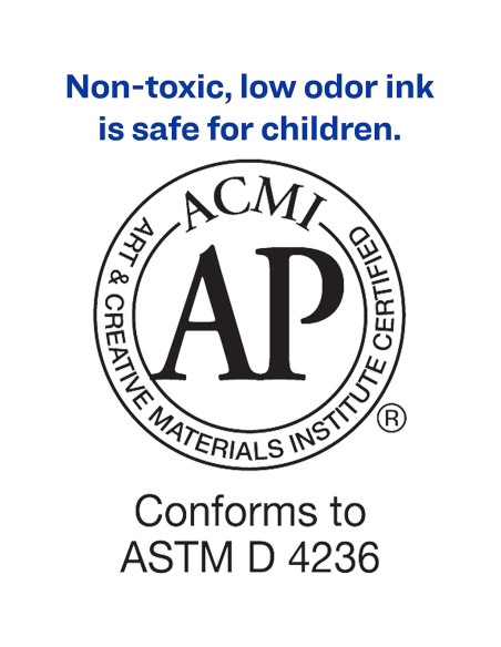 Marcadores Permanentes Avery Marks-A-Lot, 4 Colores, Punta Cincel