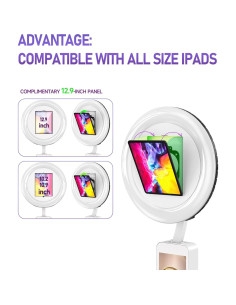 Cabina de Fotos Portátil HARZHI para iPad 10.2" a 12.9" 2