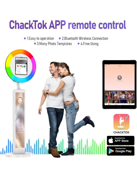 Cabina de Fotos Portátil HARZHI para iPad 10.2" a 12.9"