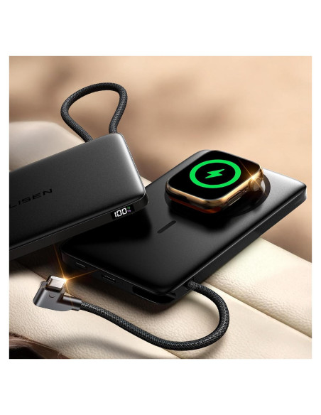 Batería Portátil MagSafe LISEN 10000mAh para iPhone y Apple Watch
