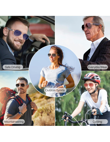 Gafas de sol inteligentes MZ01 Bluetooth con audio y UV