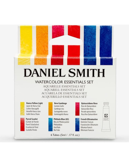 Acuarelas Extra Finas DANIEL SMITH - Juego Esenciales 6 Tubos 5ml