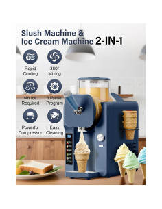 Máquina de Slush y Helados SOZT KMLS02 - 2.13kg, 6 Modos 2