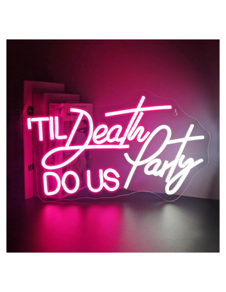 Luz de Neón LED Til Death Do Us Party para Decoración