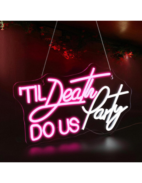 Luz de Neón LED Til Death Do Us Party para Decoración