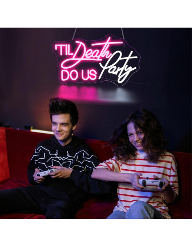 Luz de Neón LED Til Death Do Us Party para Decoración