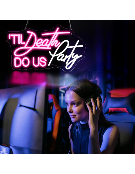 Luz de Neón LED Til Death Do Us Party para Decoración