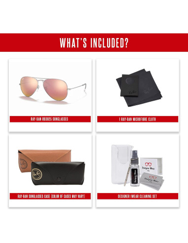 Gafas de sol Ray-Ban RB3025 Aviator con kit de limpieza