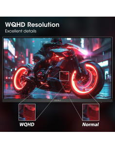 Monitor de Juegos KOORUI 27" QHD 200Hz 1ms IPS FreeSync 2