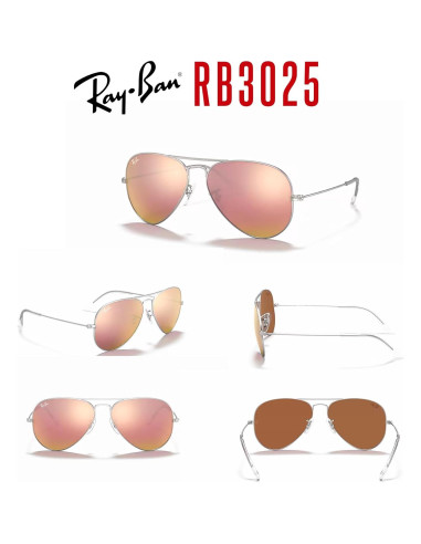 Gafas de sol Ray-Ban RB3025 Aviator con kit de limpieza