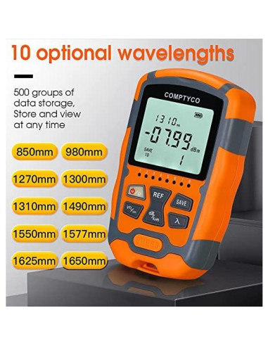 Probador de Fibra Óptica 4 en 1 YICIZOL OPM&VFL-30km