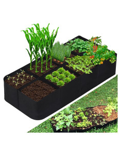 Bolsa de Jardín Elevada CJGQ 128 Galones 8 Rejillas 3x6 ft