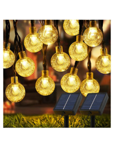 Luces Solares de Cadena USOKYO 200 LED 33.5m Blanco Cálido