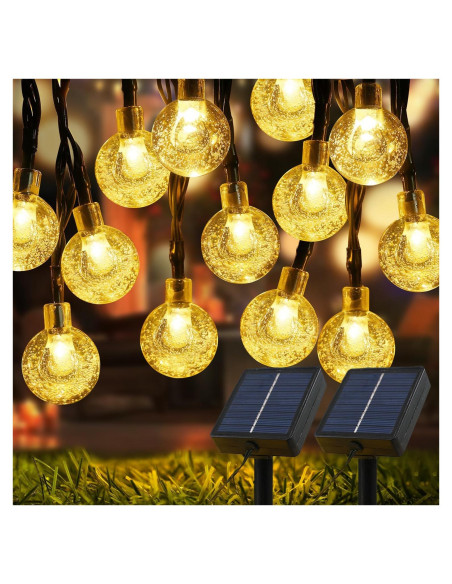 Luces Solares de Cadena USOKYO 200 LED 33.5m Blanco Cálido