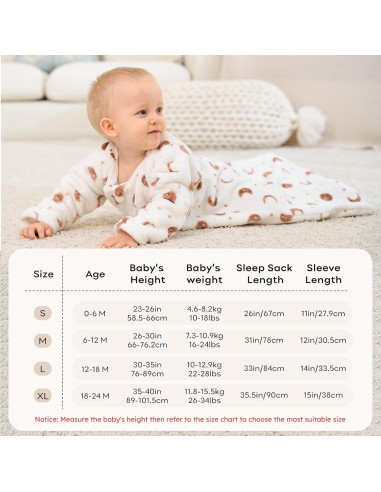 Saco de Sueño para Bebés Unnivoll 18-24 Meses TOG 2.0