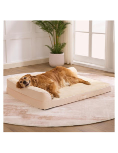 Cama Ortopédica para Perros Grandes Aeroluxe Beige 91x68cm