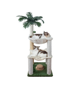 Rascador para Gatos Fantasreen 88.9 cm Doble Hamaca Interactiva