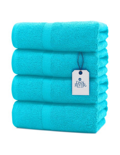 Conjunto de Toallas de Baño DAN RIVER Aqua 4 Piezas 100% Algodón