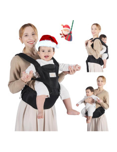 Portabebés 6 en 1 Mumgaroo Negro, Ergonomía y Comodidad