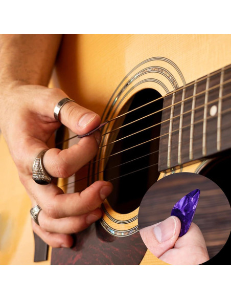 Paquete de 120 Púas de Guitarra Celuloide 0.46-0.96mm