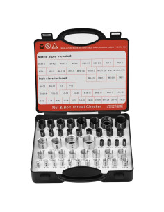 Verificador de Roscas Comfylichi 44 Medidores Estándar y Métrico