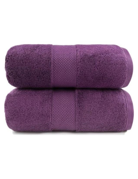 Juego de Toallas de Baño Maisonette 100% Algodón Egipcio 2 Piezas Mora