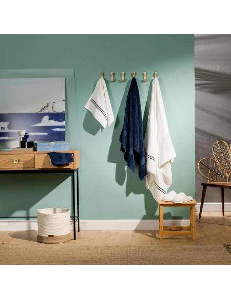 Juego de Toallas de Baño Maisonette 100% Algodón Egipcio 2 Piezas Mora