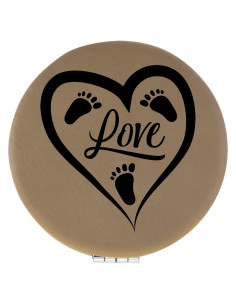 Espejo Compacto Enthoozies de Cuero Sintético 6.35 cm Doble