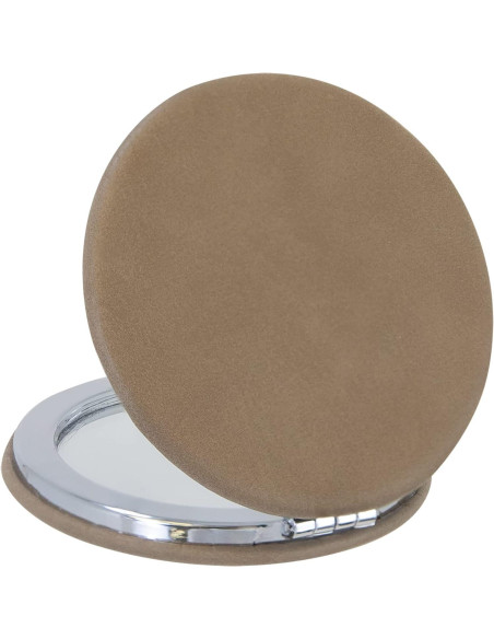 Espejo Compacto Enthoozies de Cuero Sintético 6.35 cm Doble