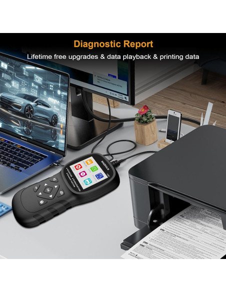 Escáner OBD2 SAZDOLN V550 Mejorado, Diagnóstico Automotriz
