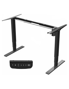 Marco de Escritorio Elevable Eléctrico VIVO DESK-V102E Negro