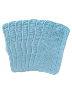 Almohadillas de Vapor Fushing 7 Pcs Microfibra Lavables Azul