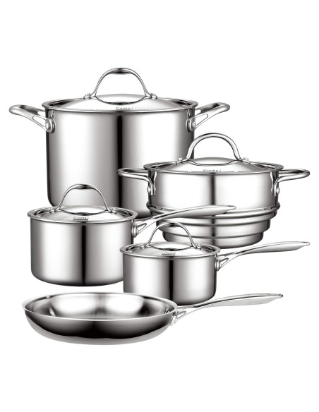 Juego de Utensilios de Cocina Cooks Standard 9 Piezas Acero Inoxidable