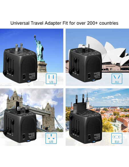 Adaptador de Viaje Convertidor de Voltaje 230V a 120V DONGGUAN