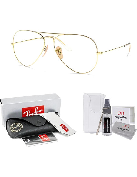 Gafas de sol Ray-Ban RB3025 Aviator Oro Gris 62mm + Kit Gafas de sol Ray-Ban RB3025 Aviator Oro Gris 62mm + Kit