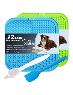 Alfombrilla para Lamer Perros XIGOU - Paquete de 2 Grandes