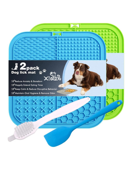 Alfombrilla para Lamer Perros XIGOU - Paquete de 2 Grandes